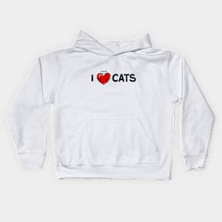 I love cats Kids Hoodie